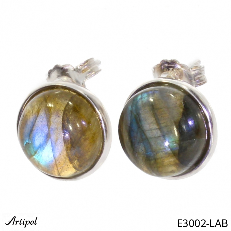 Earrings E3002-LAB with real Labradorite