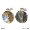 Boucles d'oreilles E3002-LAB en Labradorite véritable