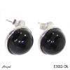 Boucles d'oreilles E3002-ON en Onyx noir véritable
