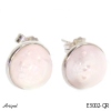 Boucles d'oreilles E3002-QR en Quartz rose véritable