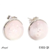 Earrings E3002-QR with real Rose Quartz