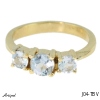 Ring J04-TBV mit echter Blauem Topas