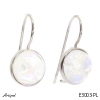 Earrings E3003-PL with real Moonstone