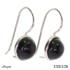 Boucles d'oreilles E3003-ON en Onyx noir véritable