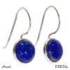Earrings E3003-LL with real Lapis lazuli
