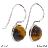 Boucles d'oreilles E3003-OT en Oeil de tigre véritable