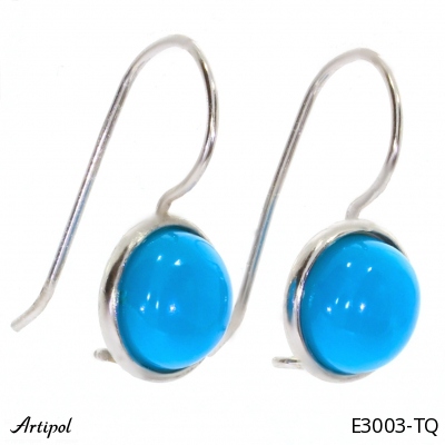 Boucles d'oreilles E3003-TQ en Turquoise véritable