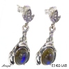 Boucles d'oreilles E3402-LAB en Labradorite véritable