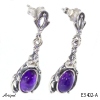 Boucles d'oreilles E3402-A en Améthyste véritable