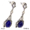 Kolczyki E3402-LL z Lapisem lazuli