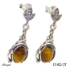 Boucles d'oreilles E3402-OT en Oeil de tigre véritable