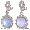 Earrings E3408-PL with real Moonstone