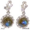 Earrings E3408-LAB with real Labradorite