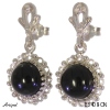 Earrings E3408-ON with real Black Onyx