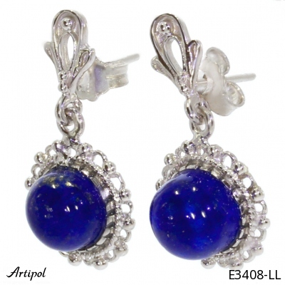 Earrings E3408-LL with real Lapis lazuli