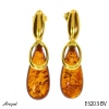 Earrings E6203-BV with real Amber