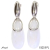 Earrings E6203-PL with real Moonstone