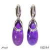 Earrings E6203-A with real Amethyst