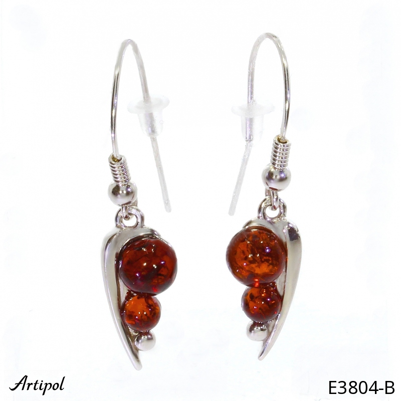 Boucles d'oreilles E3804-B en Ambre véritable