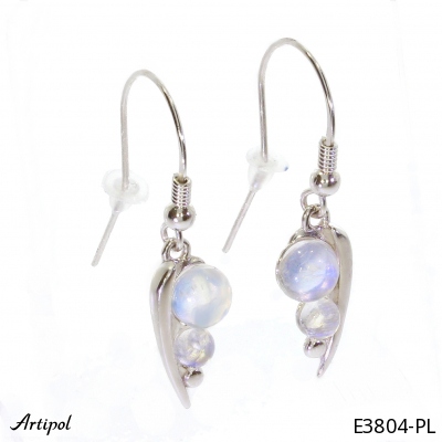 Boucles d'oreilles E3804-PL en Pierre de lune véritable