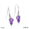 Boucles d'oreilles E3804-A en Amethyste véritable