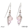 Boucles d'oreilles E3804-QR en Quartz rose véritable