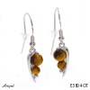 Boucles d'oreilles E3804-OT en Oeil de tigre véritable