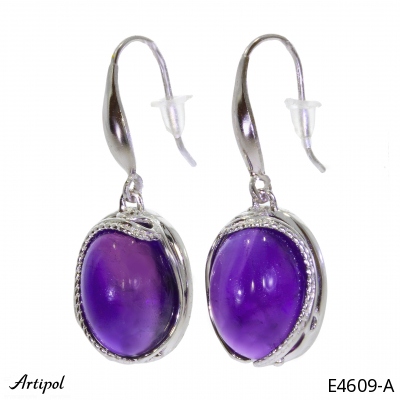 Boucles d'oreilles E4609-A en Améthyste véritable