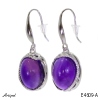 Earrings E4609-A with real Amethyst