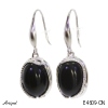 Earrings E4609-ON with real Black Onyx