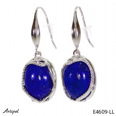 Earrings E4609-LL with real Lapis lazuli