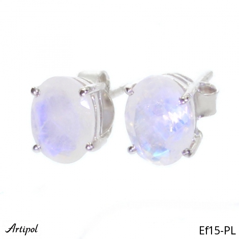 Boucles d'oreilles EF15-PL en Pierre de lune véritable