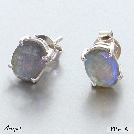 Boucles d'oreilles EF15-LAB en Labradorite véritable
