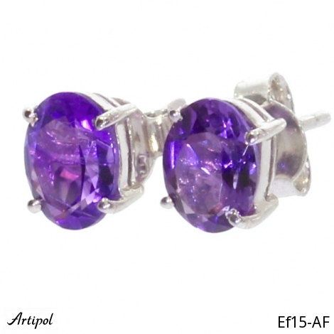 Boucles d'oreilles EF15-AF en Améthyste véritable