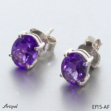 Earrings EF15-AF with real Amethyst