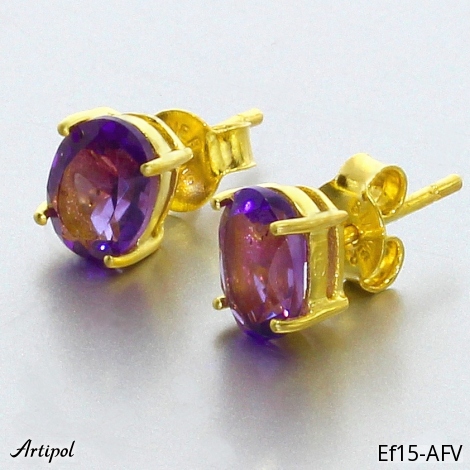 Ohrringe EF15-AFV mit echter Amethyst