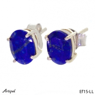 Boucles d'oreilles Ef15-LL en Lapis-lazuli véritable