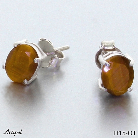 Earrings EF15-OT with real Tiger’s Eye
