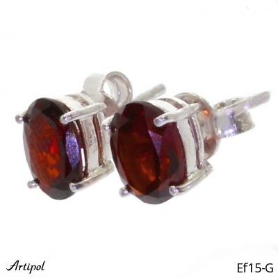 Earrings EF15-G with real Garnet