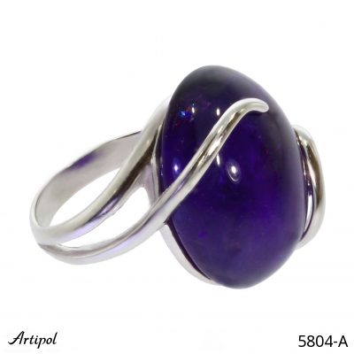 Ring 5804-A with real Amethyst