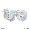 Earrings EF15-AQ with real Aquamarine