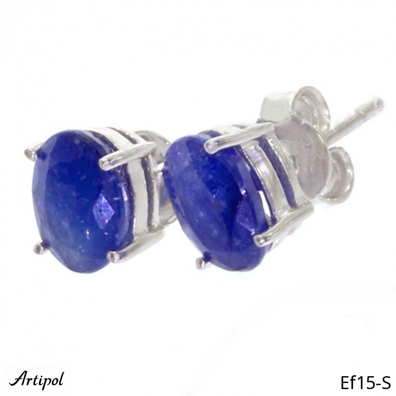 Earrings EF15-S with real Sapphire