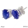 Earrings Ef15-S with real Sapphire