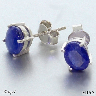 Earrings EF15-S with real Sapphire