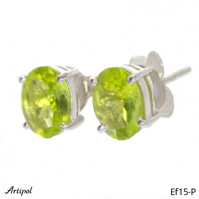 Earrings EF15-P with real Peridot