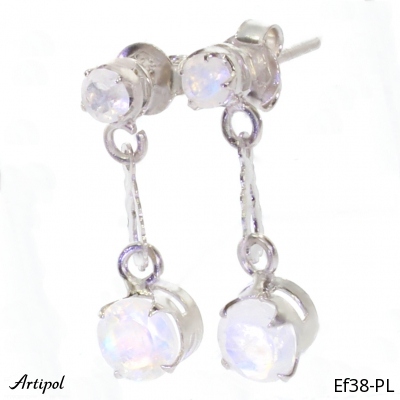 Boucles d'oreilles EF38-PL en Pierre de lune véritable