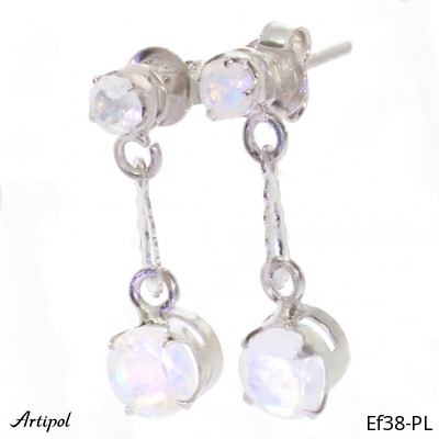 Earrings EF38-PL with real Moonstone