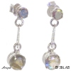 Earrings EF38-LAB with real Labradorite