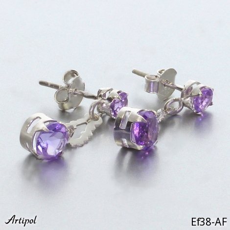 Boucles d'oreilles EF38-AF en Améthyste véritable