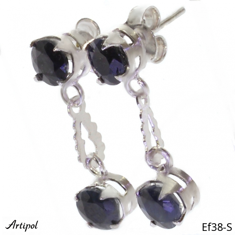 Boucles d'oreilles EF38-S en Saphir véritable